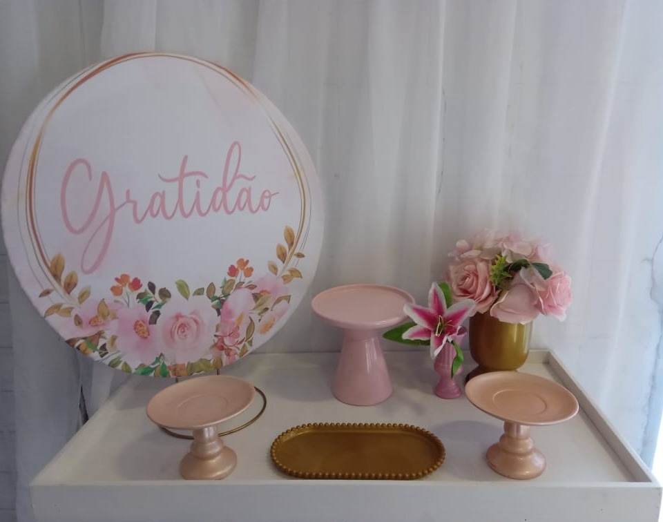 Gratidao- Mini Festa Na Mesa - LIS FESTAS E LOCAÇÕES