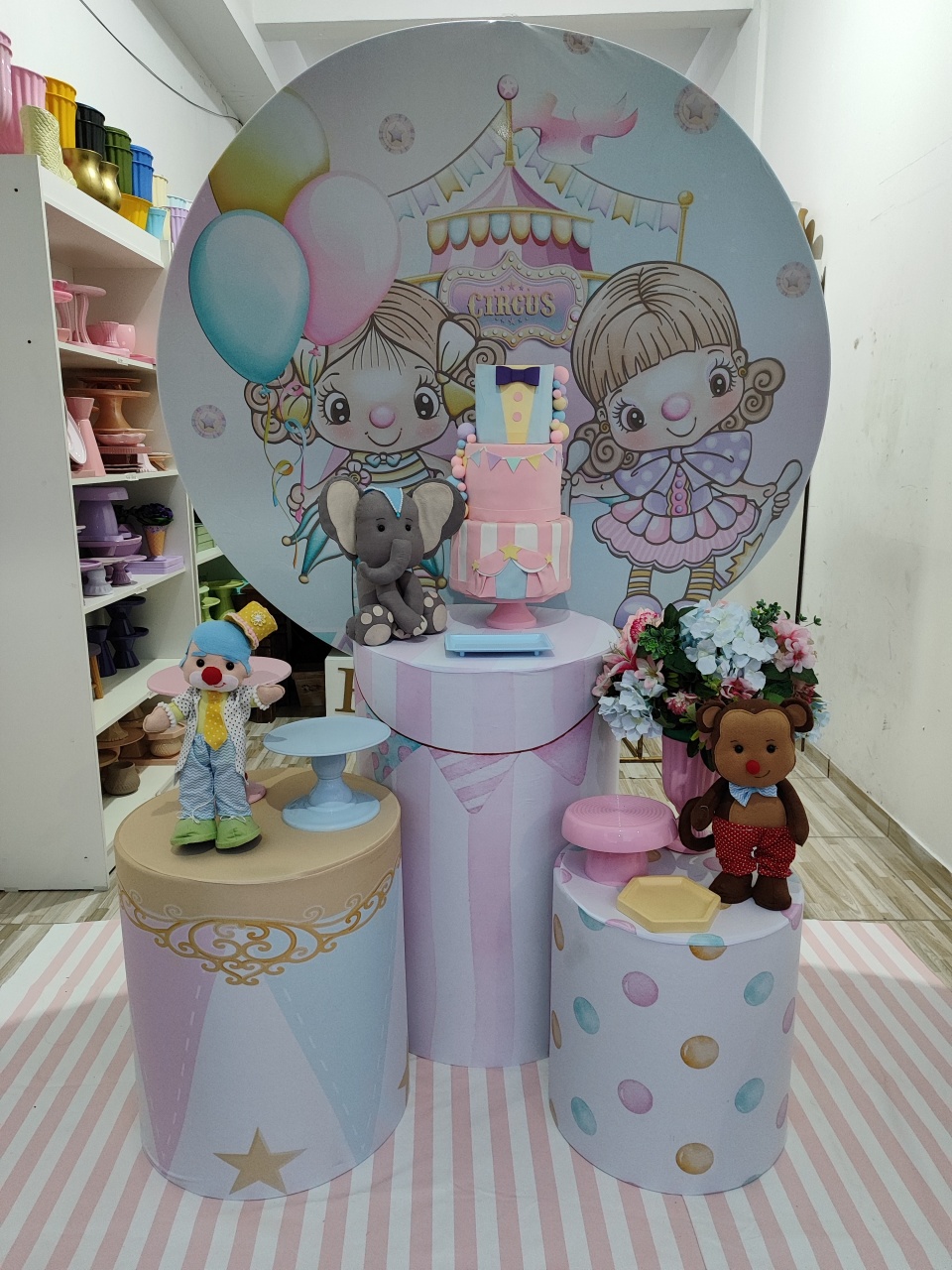 Circo Rosa 3- Pegue E Monte Pocket - LIS FESTAS E LOCAÇÕES