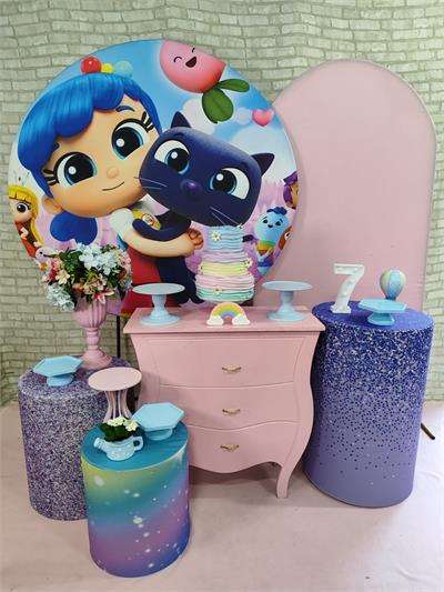 Vera E O Reino Do Arco Iris - Kit Pegue E Monte  - Premium - LIS FESTAS E LOCAÇÕES