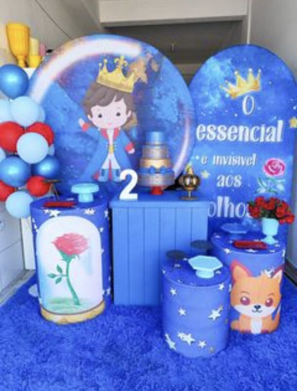 Pequeno Principe Moreno -Pegue E Monte Premium - LIS FESTAS E LOCAÇÕES