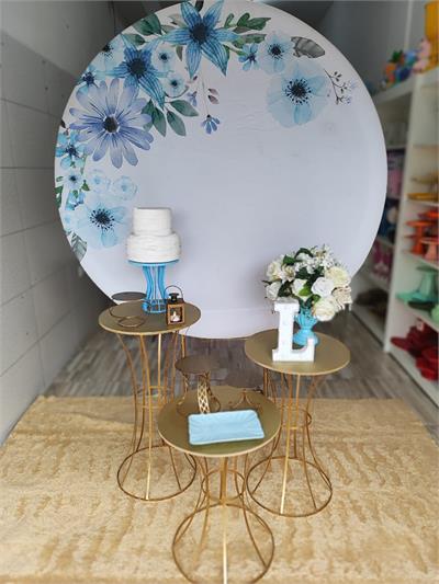 Floral Azul Kit Pegue E Monte Pocket - LIS FESTAS E LOCAÇÕES