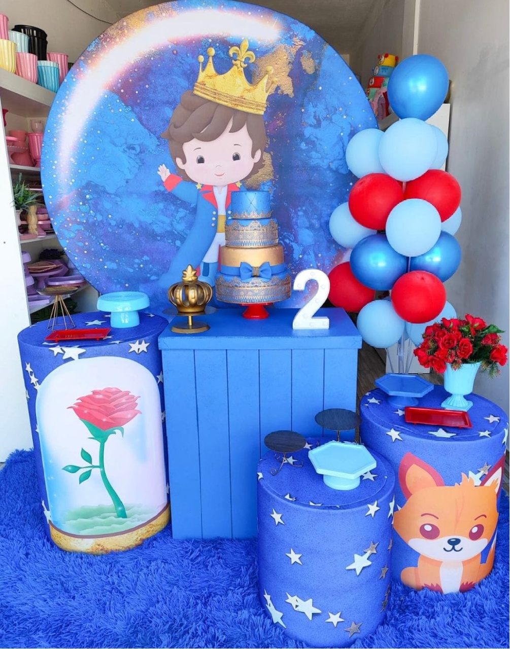 Pequeno Principe Moreno - Pegue E Monte Plus - LIS FESTAS E LOCAÇÕES