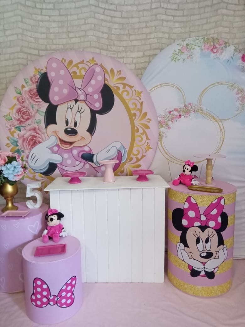 Minnie Rosa Balao- Pegue E Monte Premium - LIS FESTAS E LOCAÇÕES