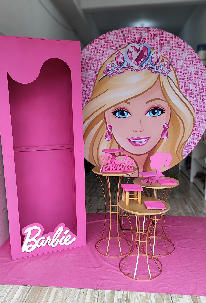 Barbie- Composiçao Personalizada- Premium - LIS FESTAS E LOCAÇÕES