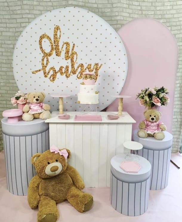 Oh Baby Rosa  - Pegue E Monte Premium - LIS FESTAS E LOCAÇÕES