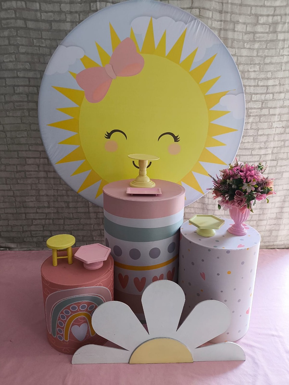 Arco-Iris E Solzinho Kit Pegue E Monte Pocket - LIS FESTAS E LOCAÇÕES