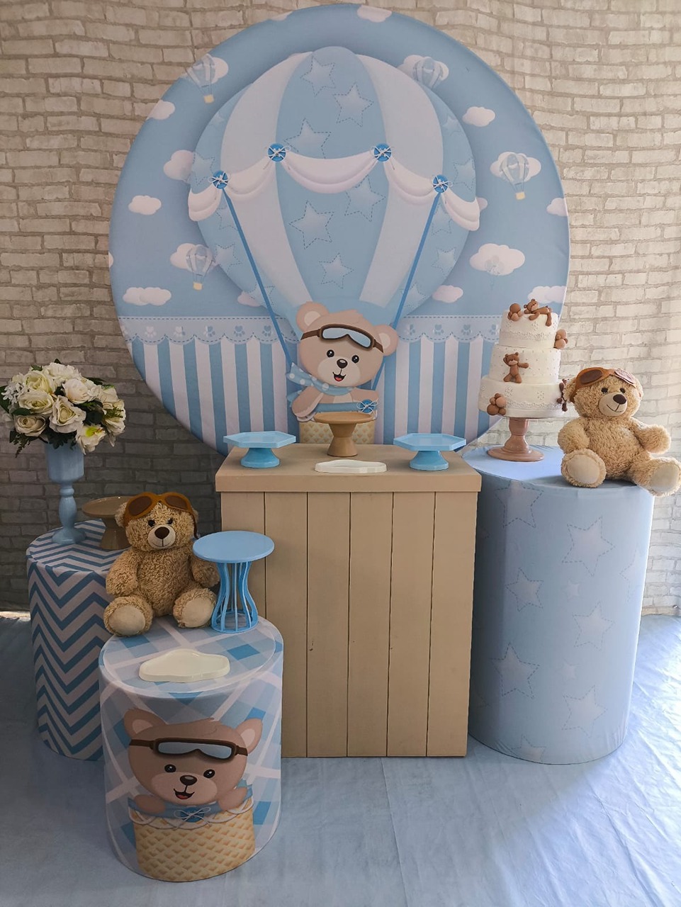Ursinho Baloeiro Kit Pegue E Monte  - Plus - LIS FESTAS E LOCAÇÕES