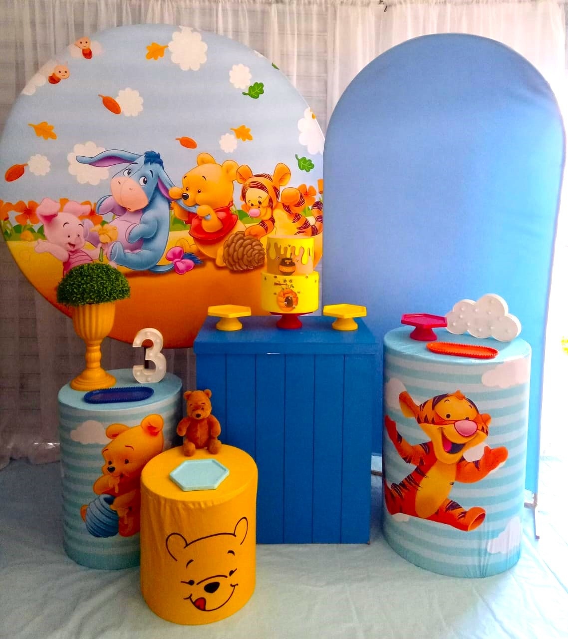 Ursinho Pooh Kit Pegue E Monte - Premium - LIS FESTAS E LOCAÇÕES
