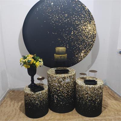 Preto E Dourado Kit Pegue E Monte  - Pocket - LIS FESTAS E LOCAÇÕES