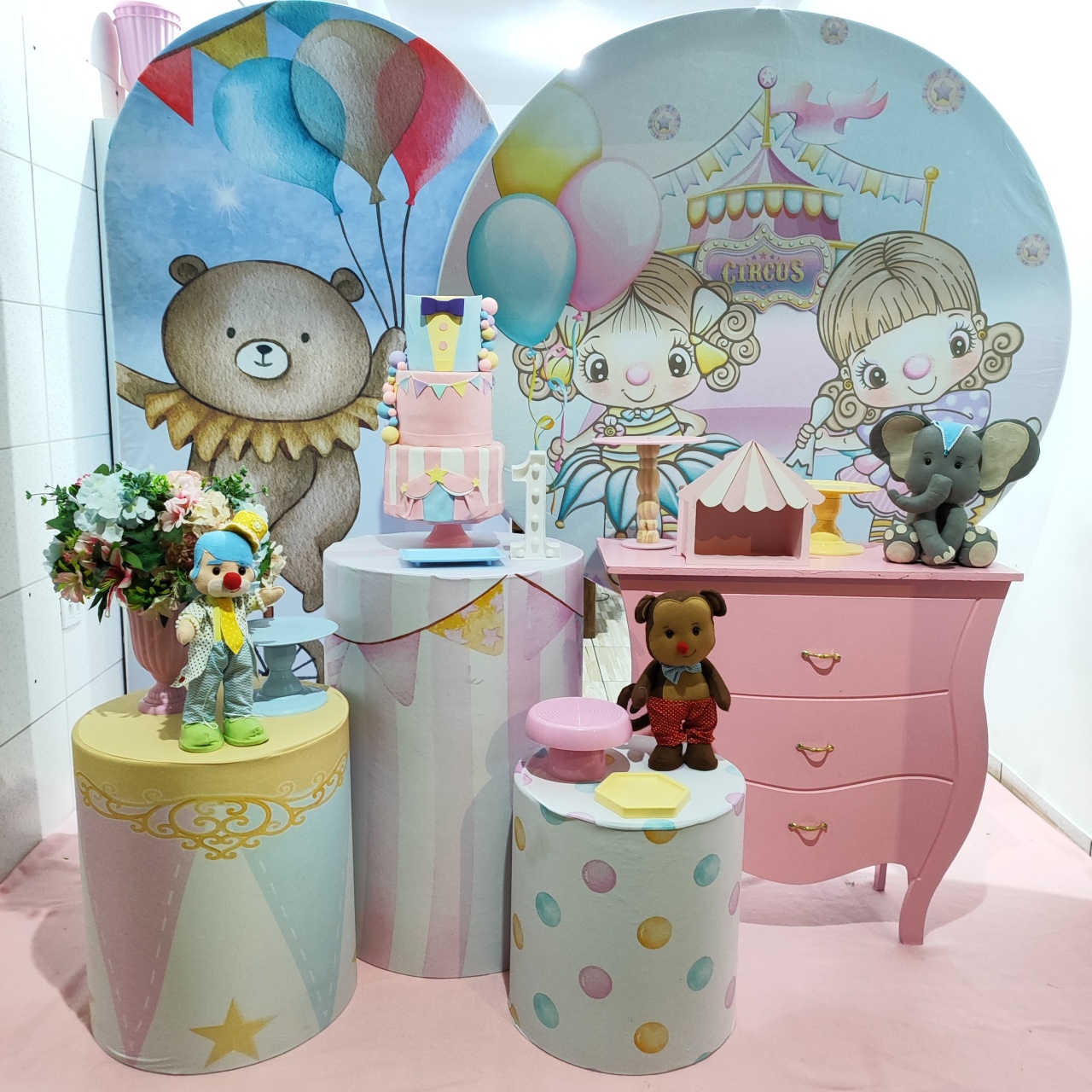 Circo Rosa 6- Pegue E Monte Premium - LIS FESTAS E LOCAÇÕES