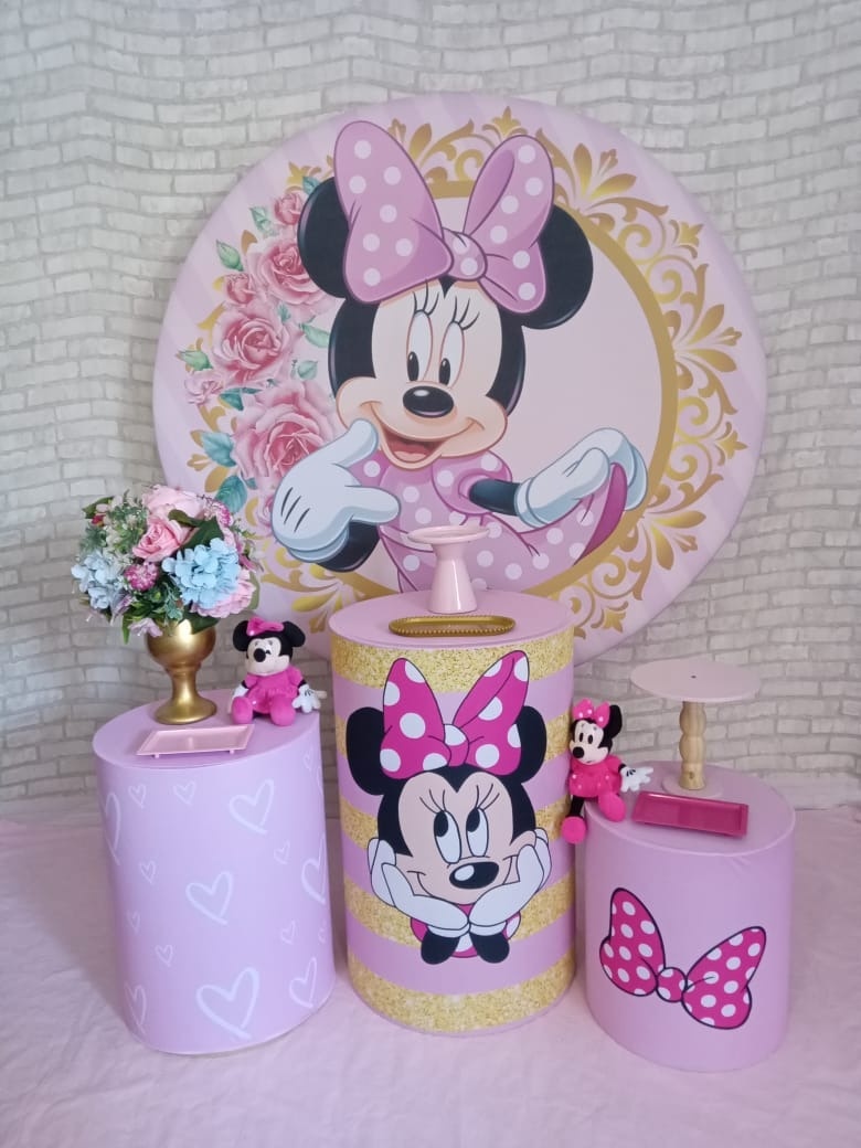 Minnie Rosa- Pegue E Monte Pocket - LIS FESTAS E LOCAÇÕES