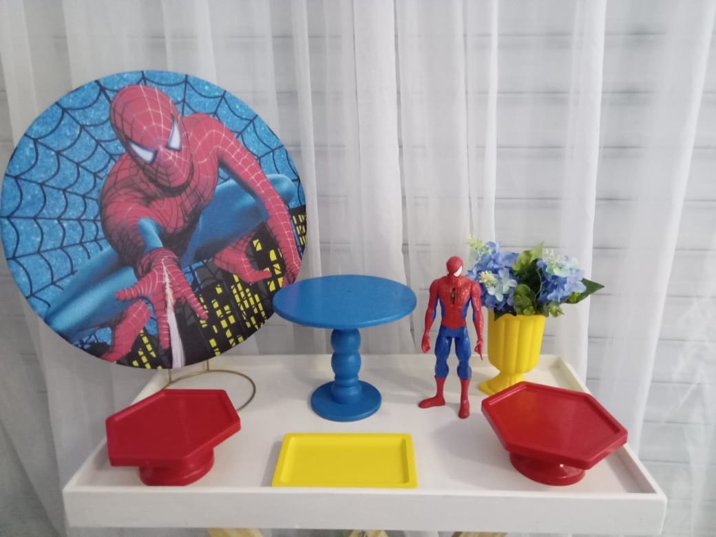 Homem Aranha- Mini Festa Na Mesa - LIS FESTAS E LOCAÇÕES