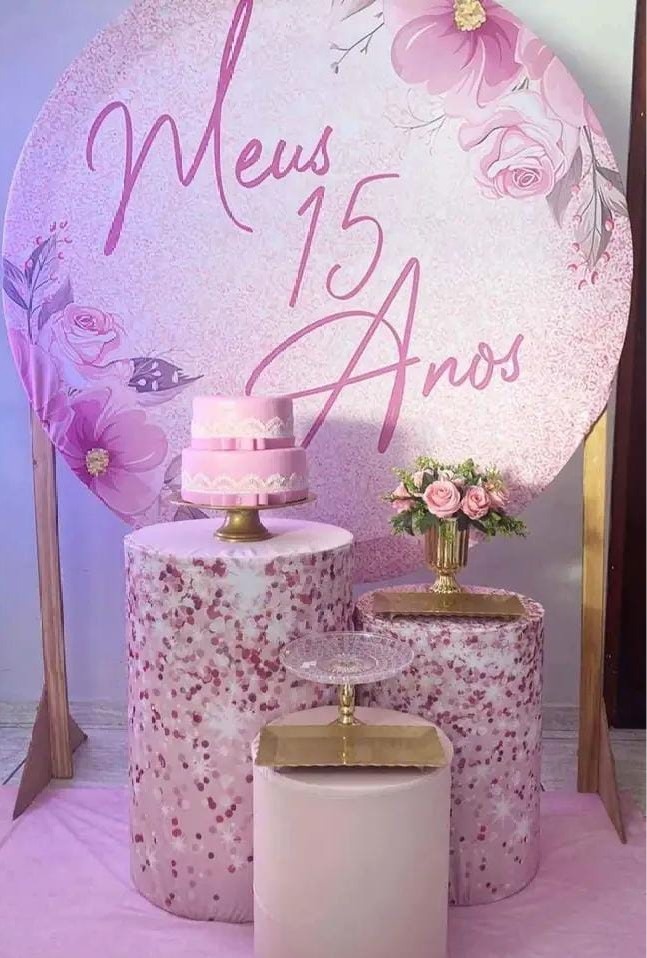 15 Anos Rosa - Bronze - DECORAKM