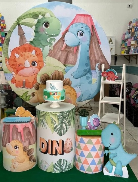 Dinossauro Baby - Prata - DECORAKM