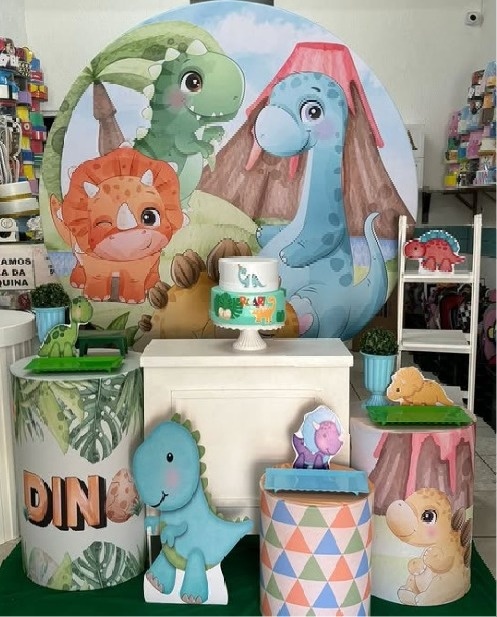 Dinossauro Baby - Ouro - DECORAKM