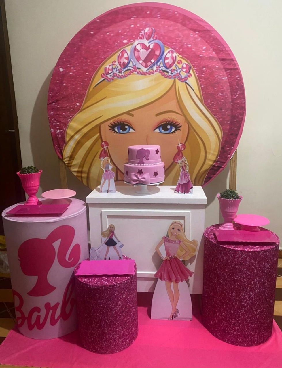 Barbie - Ouro - DECORAKM