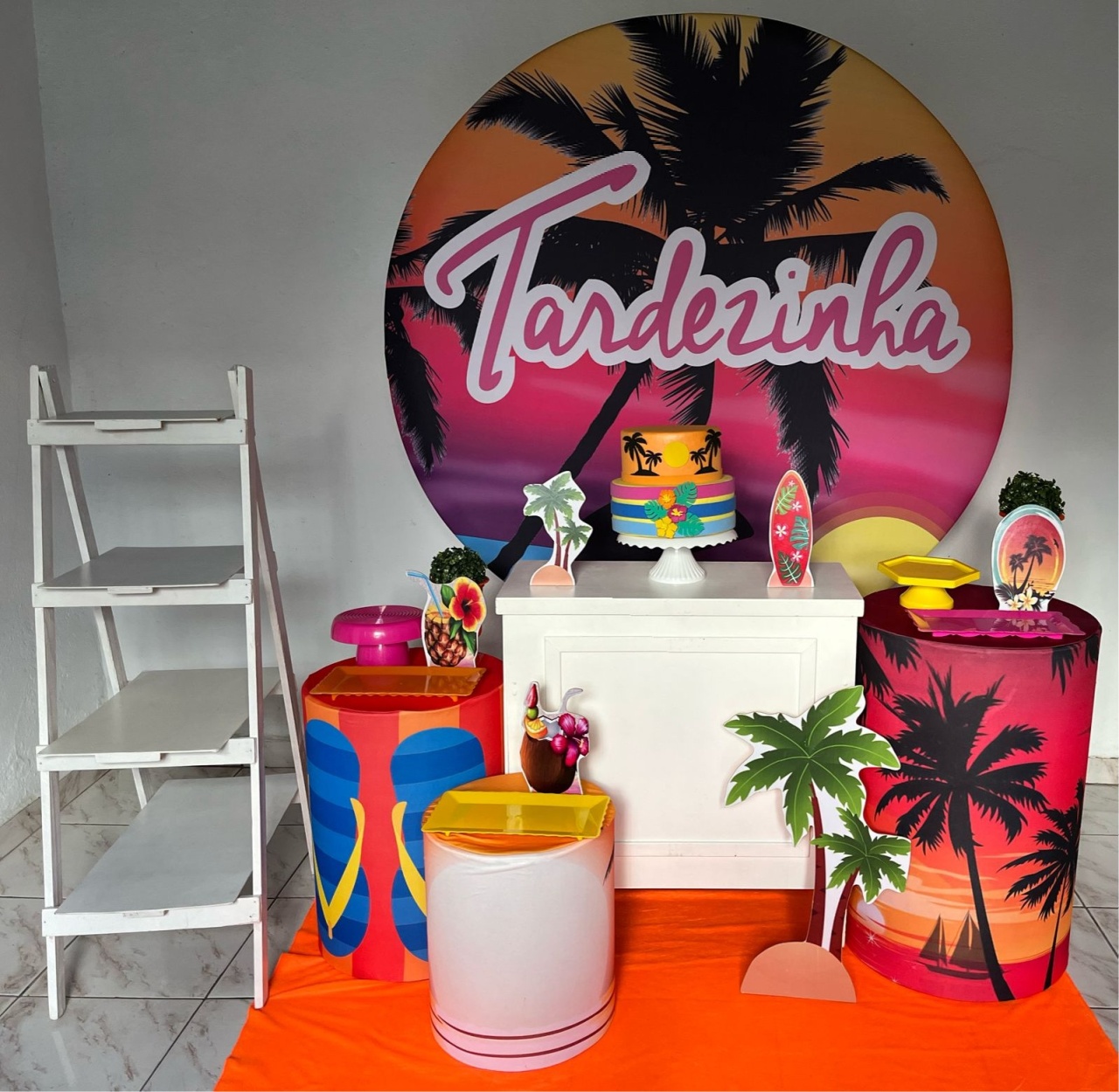 Tardezinha Rosa - Ouro - DECORAKM
