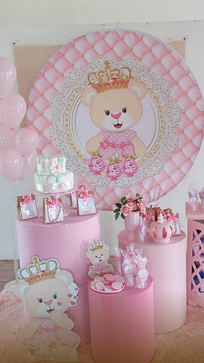 Kit Simples Ursinha Princesa - Arte e Cia Festas