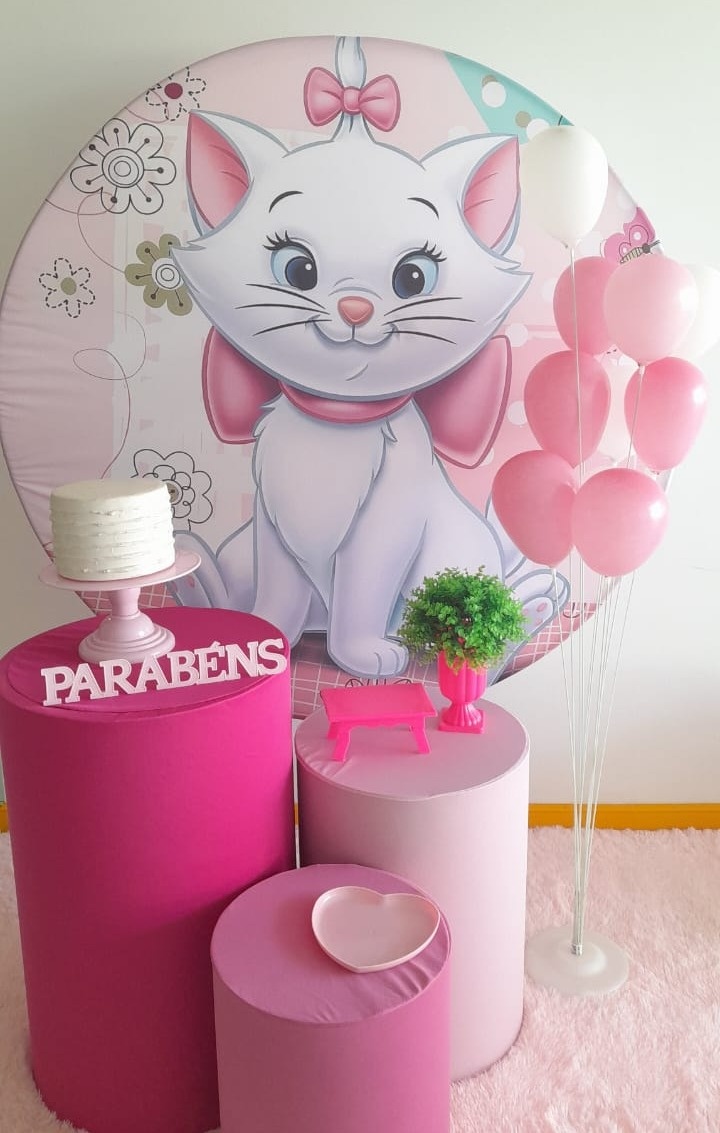 Kit Simples Gata Marie - Arte e Cia Festas