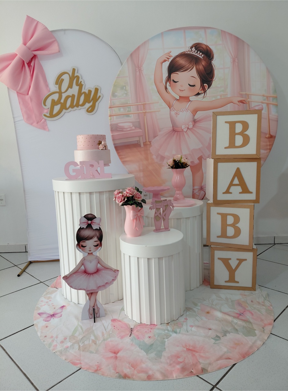 Kit Chá de Bebê Bailarina - Arte e Cia Festas