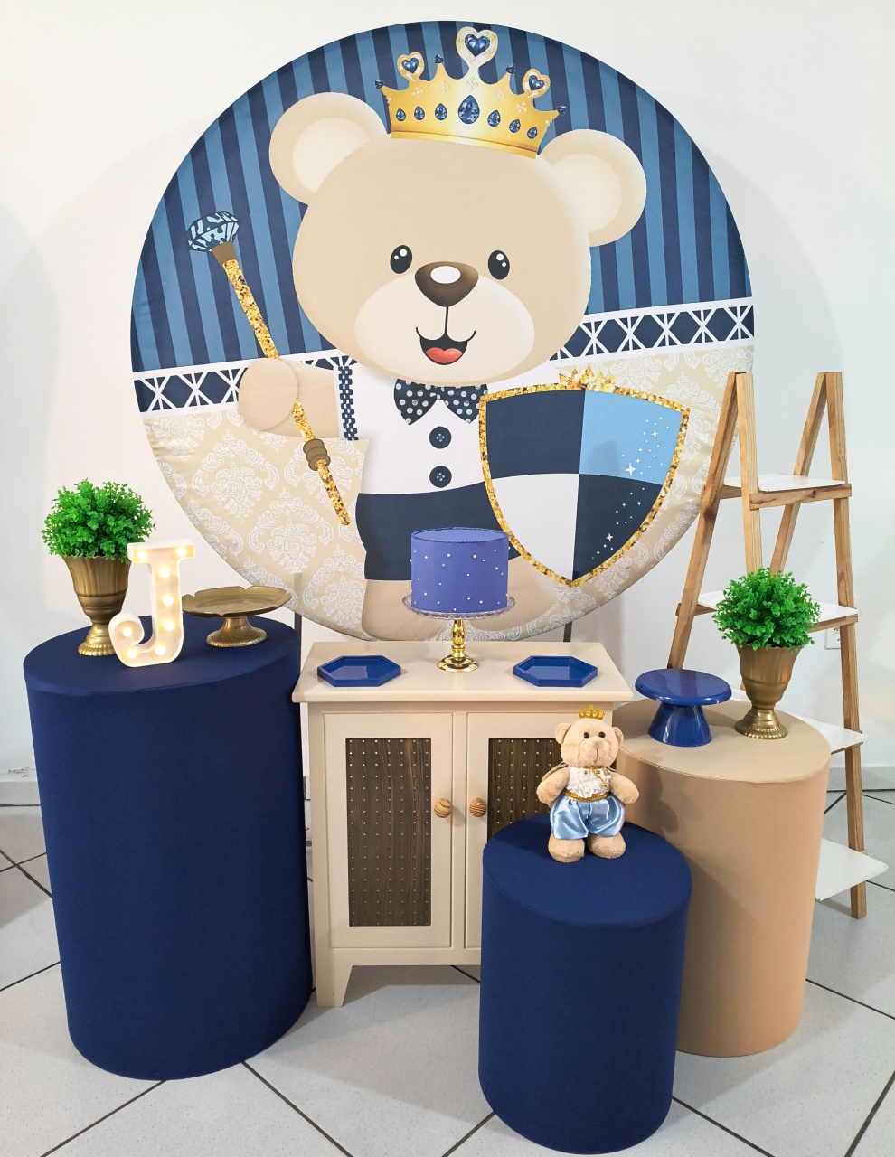 Kit Ouro Ursinho Principe - Arte e Cia Festas