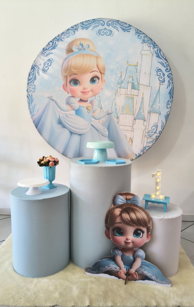 Kit Simples Cinderela Baby - Arte e Cia Festas