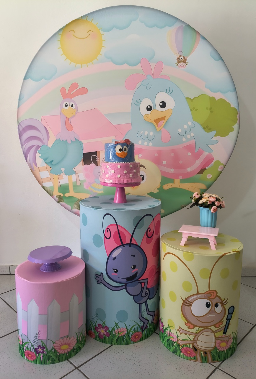 Kit Simples Galinha Pintadinha Cady - Arte e Cia Festas