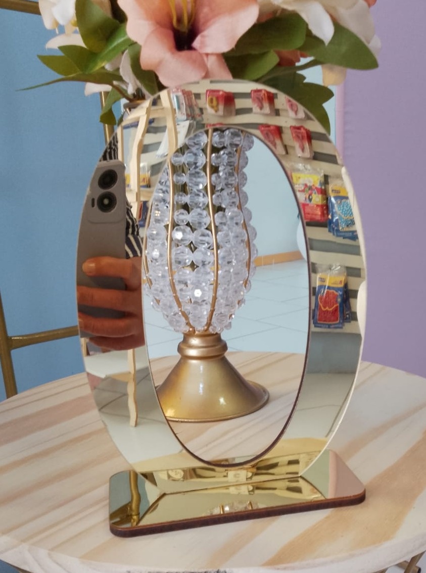 Número 0 Acrilico Dourado - Arte e Cia Festas