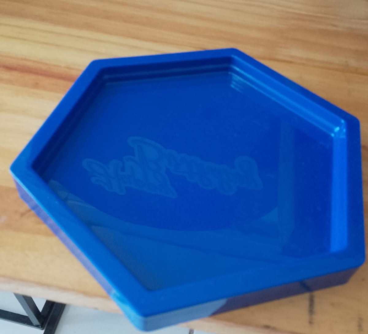Bandeja Sextavada Azul Royal - Arte e Cia Festas