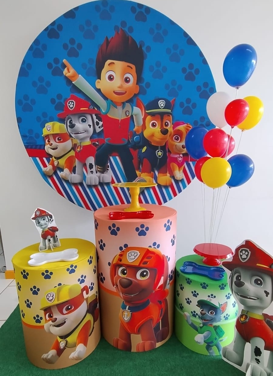 Kit  Simples Patrulha Canina  - Arte e Cia Festas