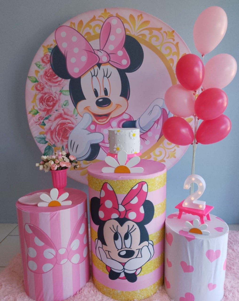Kit Simples Minnie Rosa  - Arte e Cia Festas