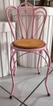 Cadeirinha Infantil Ferro Branco/Rosa  - imagem 2