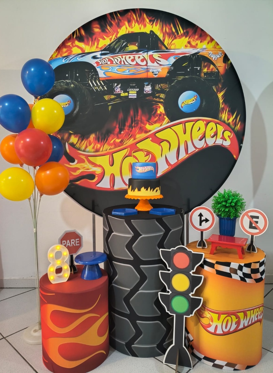 Kit Prata Hot Wheels - Arte e Cia Festas