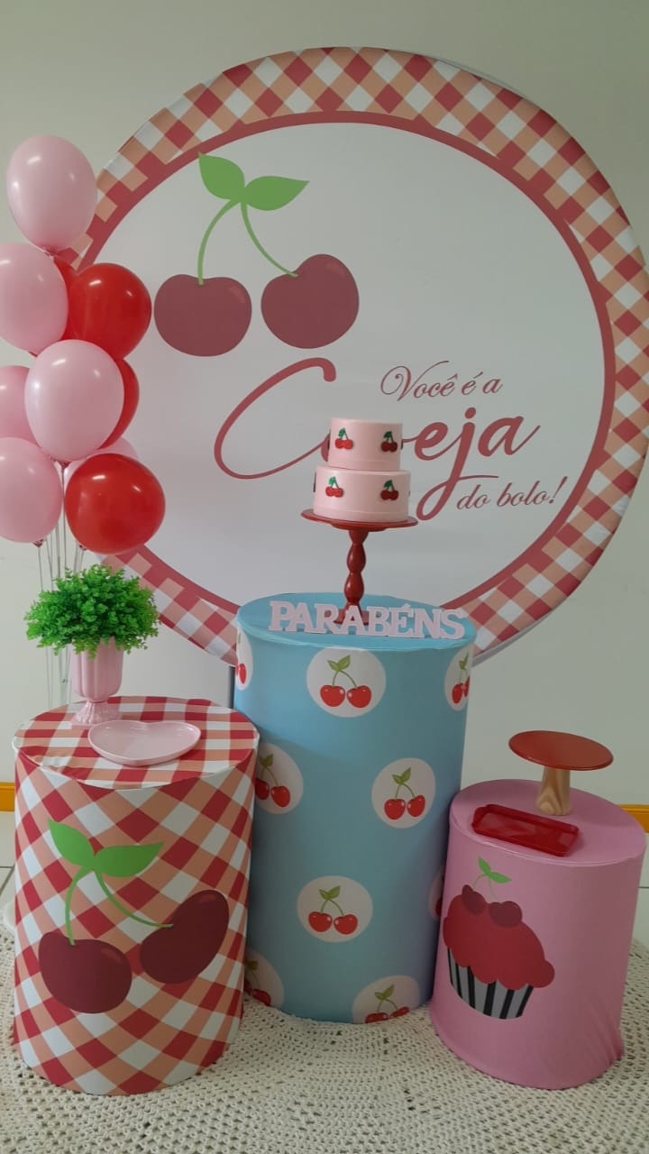 Kit Simples Cerejinha - Arte e Cia Festas