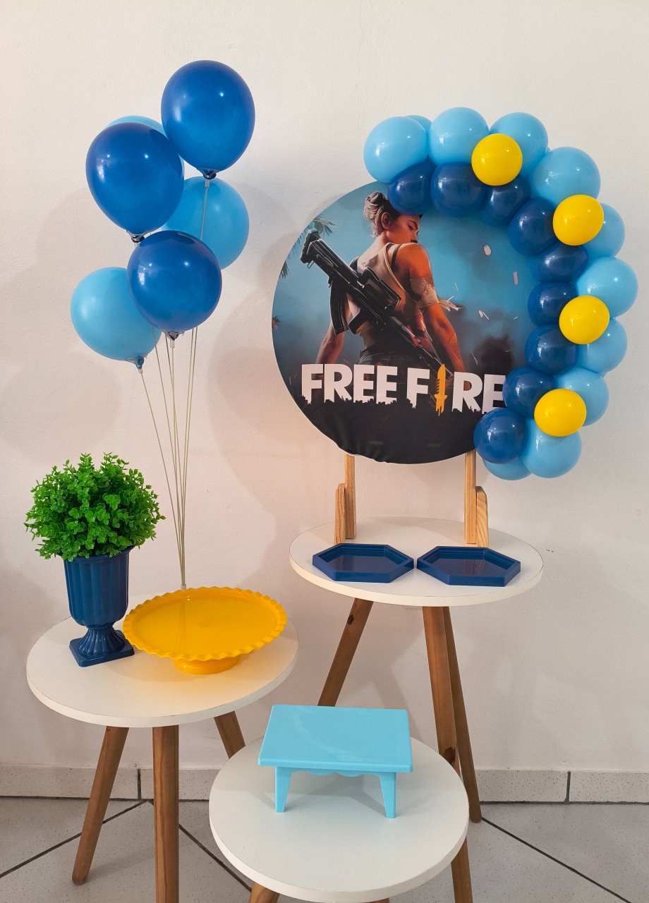 Kit Fest Na Mesa Free Fire - Arte e Cia Festas