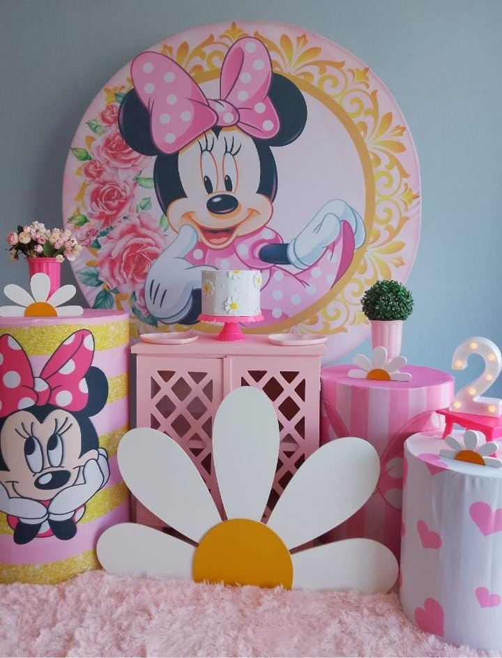 Kit Completo Minie Rosa - Arte e Cia Festas