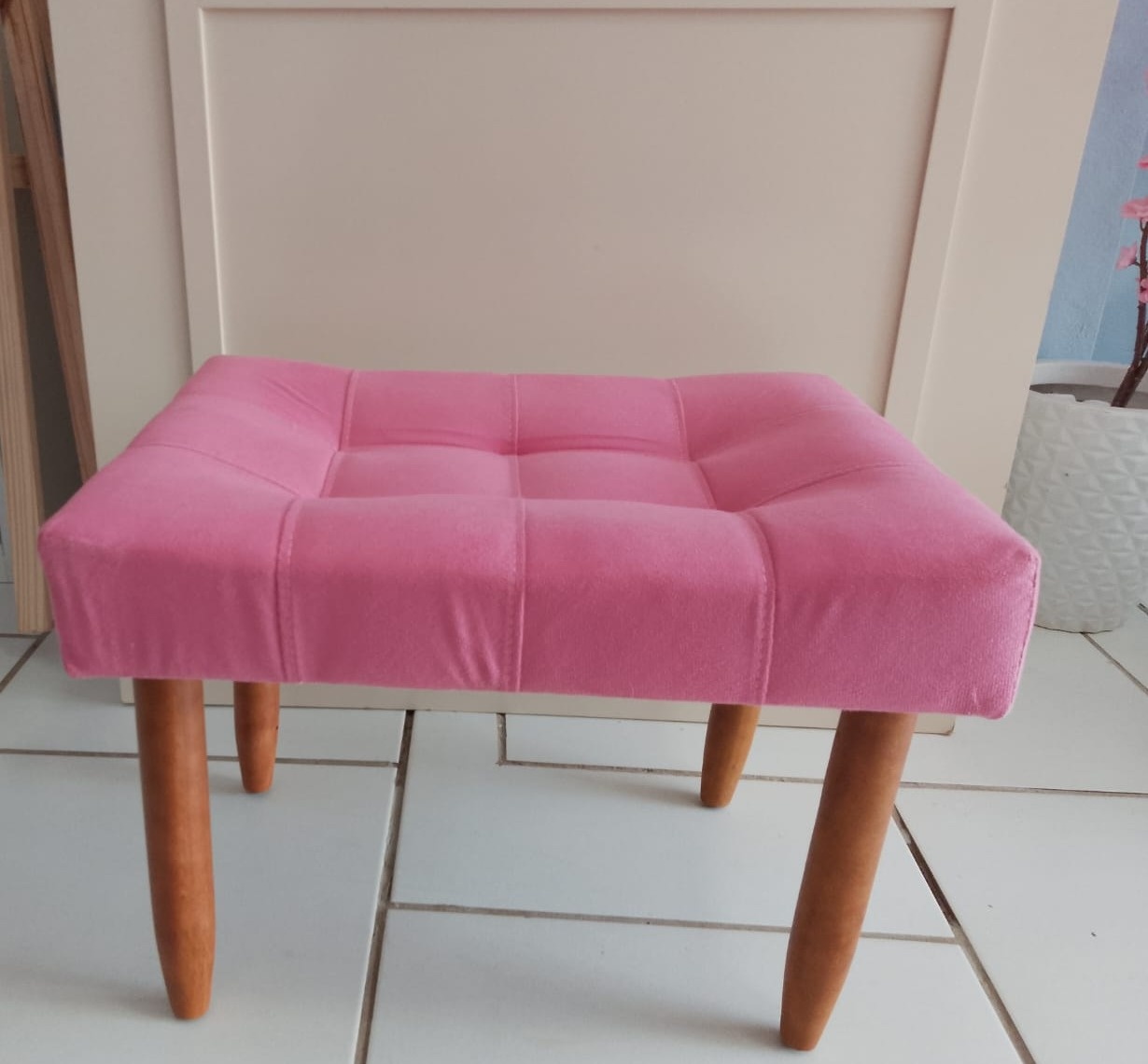 Puff Rosa  - Arte e Cia Festas