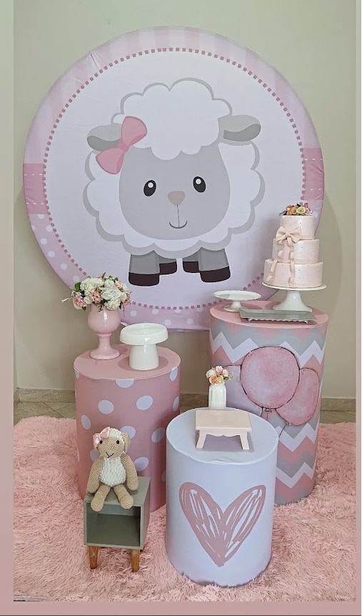 Decoração Infantil Ovelha  - FIG FESTA 