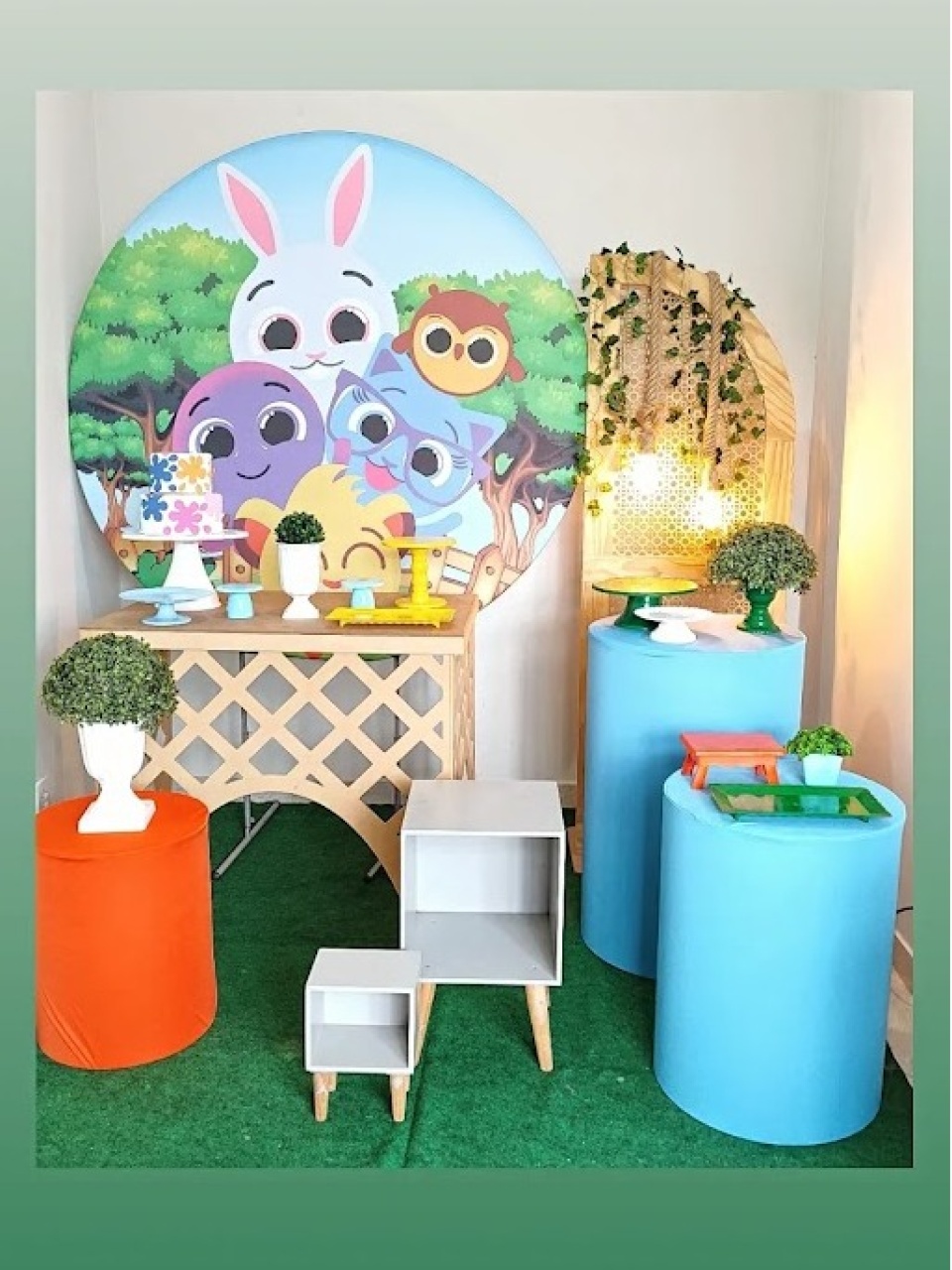 Decoração Infantil Bolo Fofo - FIG FESTA 