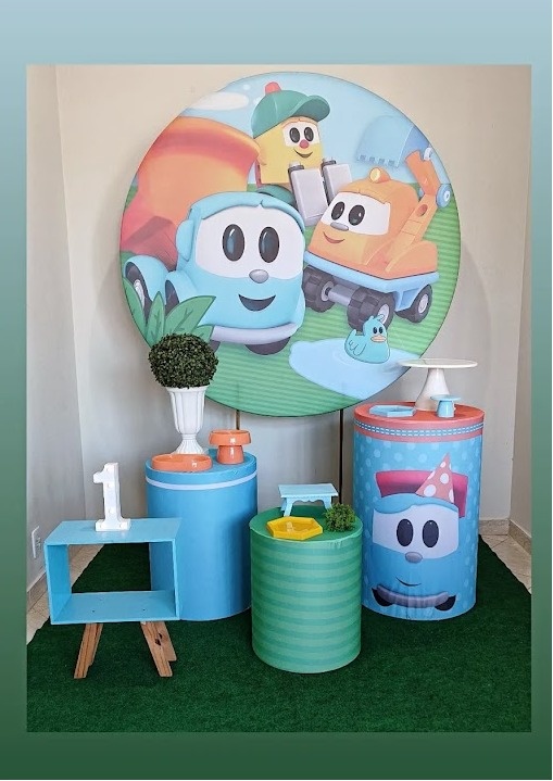 Decor. Infantil Carrinhos - FIG FESTA 