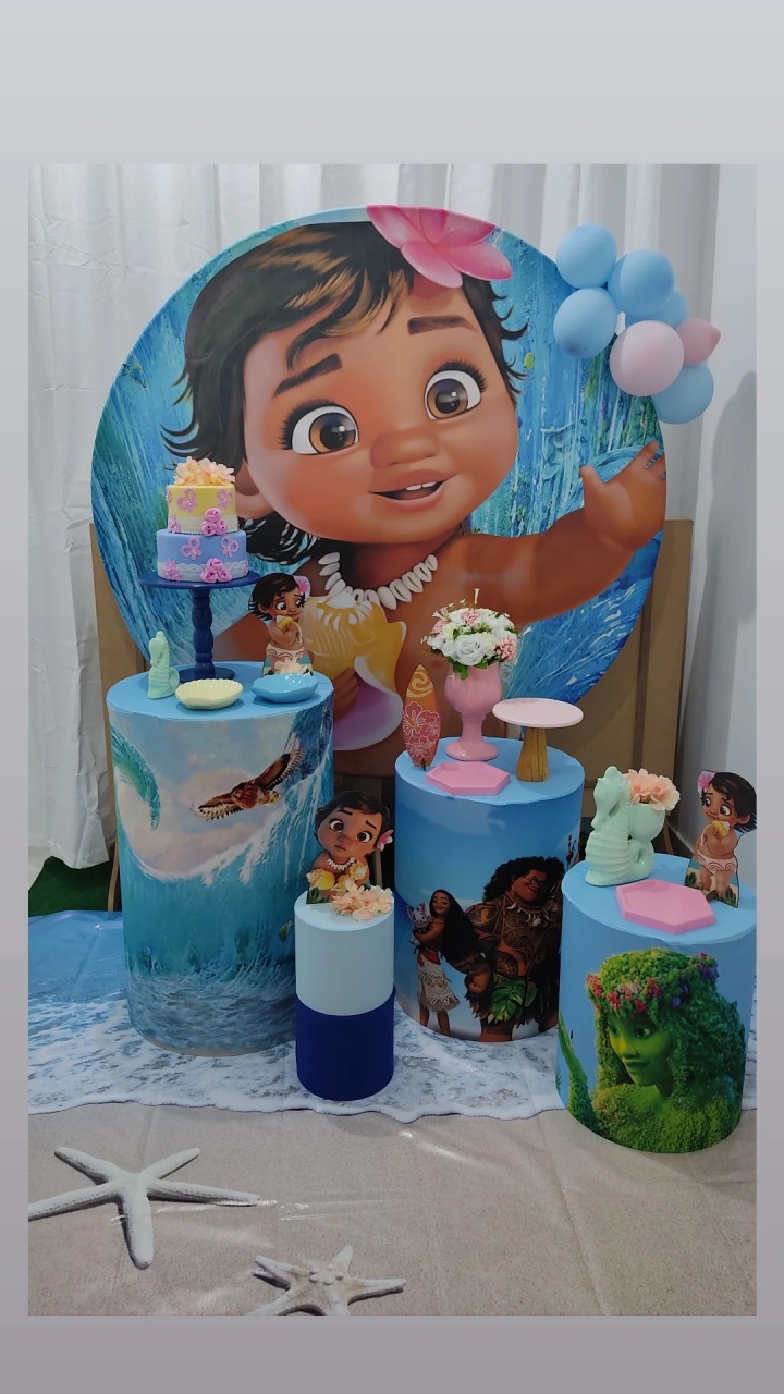 Decoração Menina /  Moana Baby - FIG FESTA 
