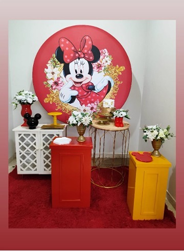 Decoração de Menina / Minnie Vermelha - FIG FESTA 