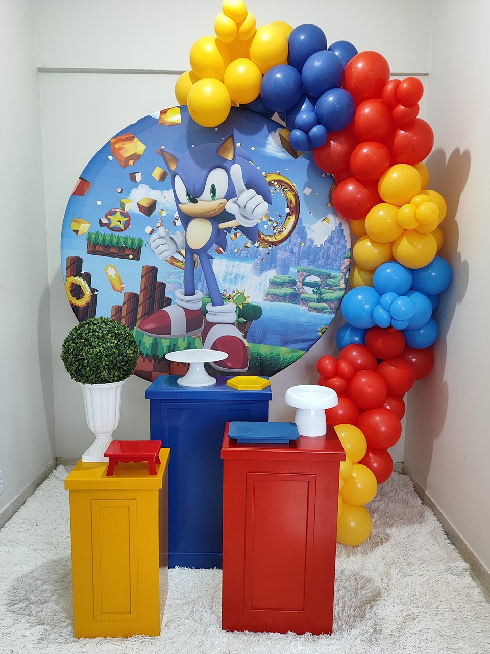 Decoração Menino / Sonic Mdf - FIG FESTA 