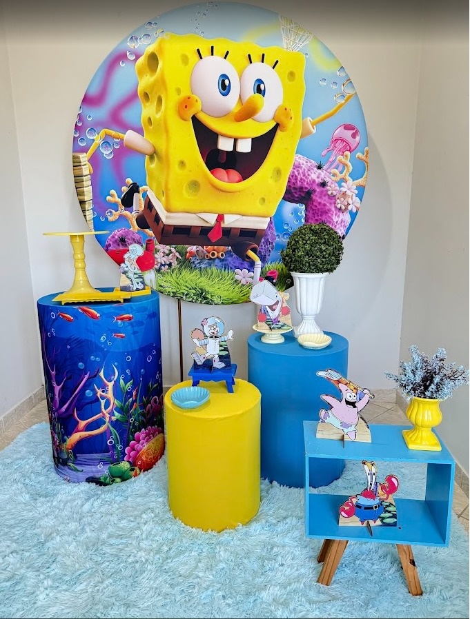 Decoraçao Infantil Bob Esponja I - FIG FESTA 