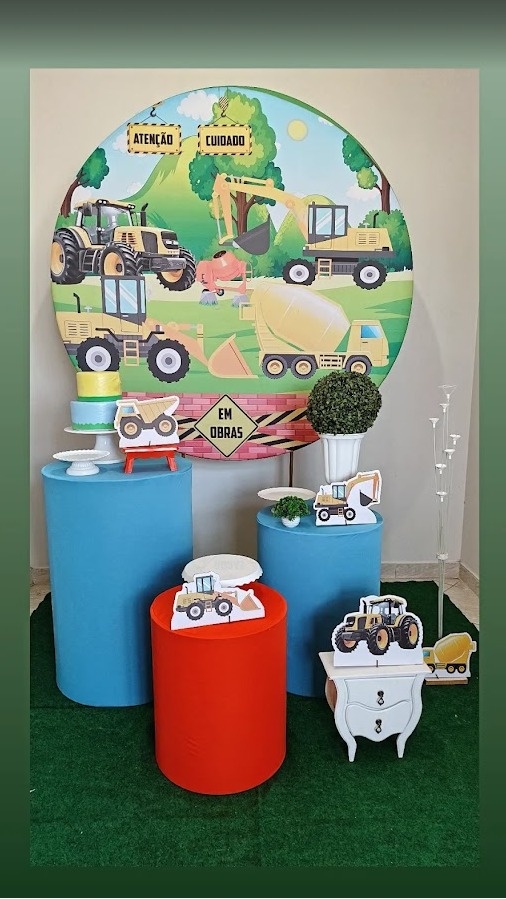 Decoração Infantil Maquinas E Construção - FIG FESTA 