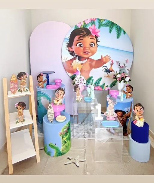 Decoração Moana Baby - FIG FESTA 