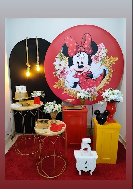 Decoração de Menina / Minnie Vermelha - FIG FESTA 