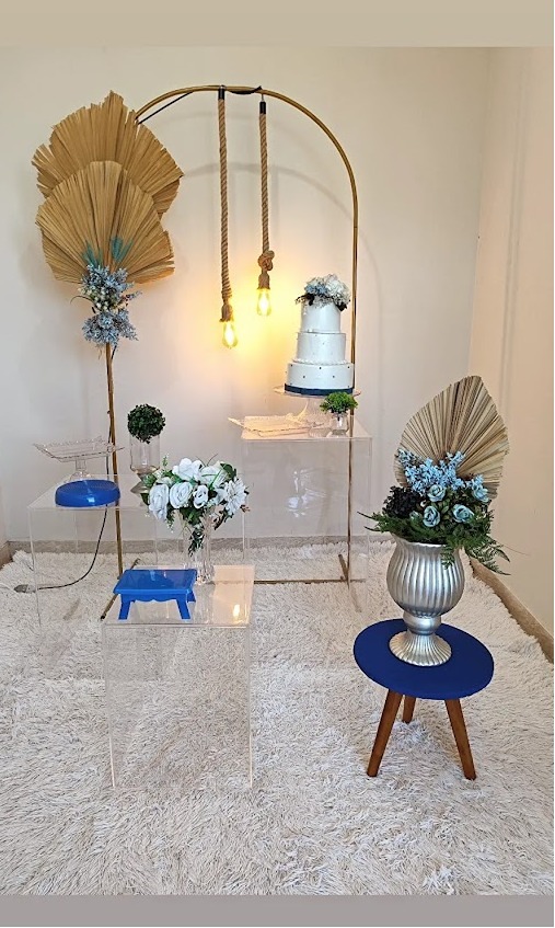 Decoração Adulto / Formatura Azul  - FIG FESTA 