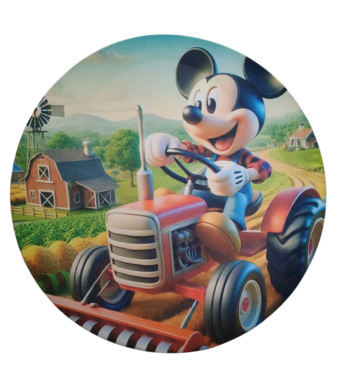 Tecido Sublimado Mini - Mickey Fazendeiro  - adolettalocacoes