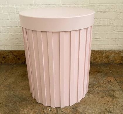 Cilindro Ripado Mdf - Rosa M - adolettalocacoes